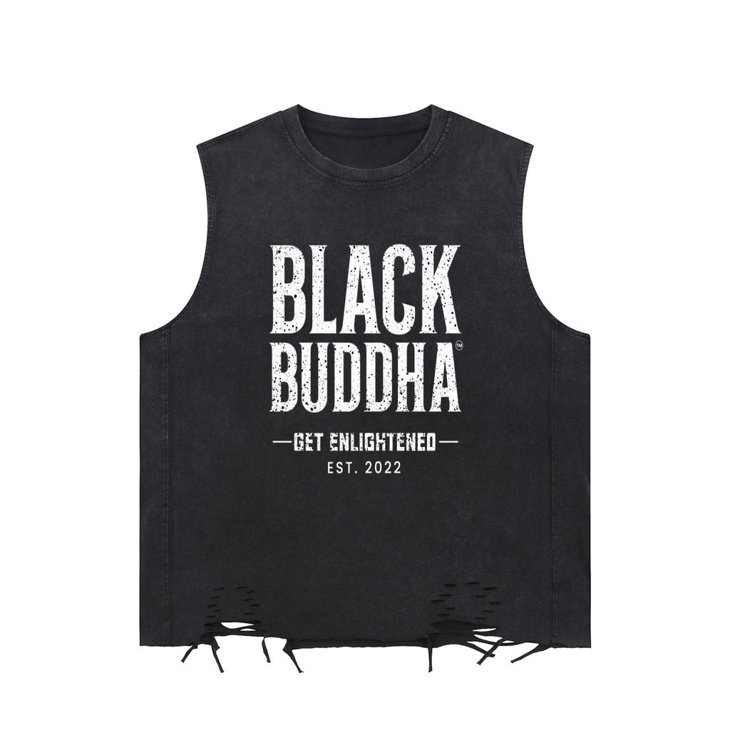 Snow Washed Raw-Hem Tank Top