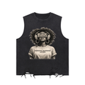 Snow Washed Raw-Hem Tank Top