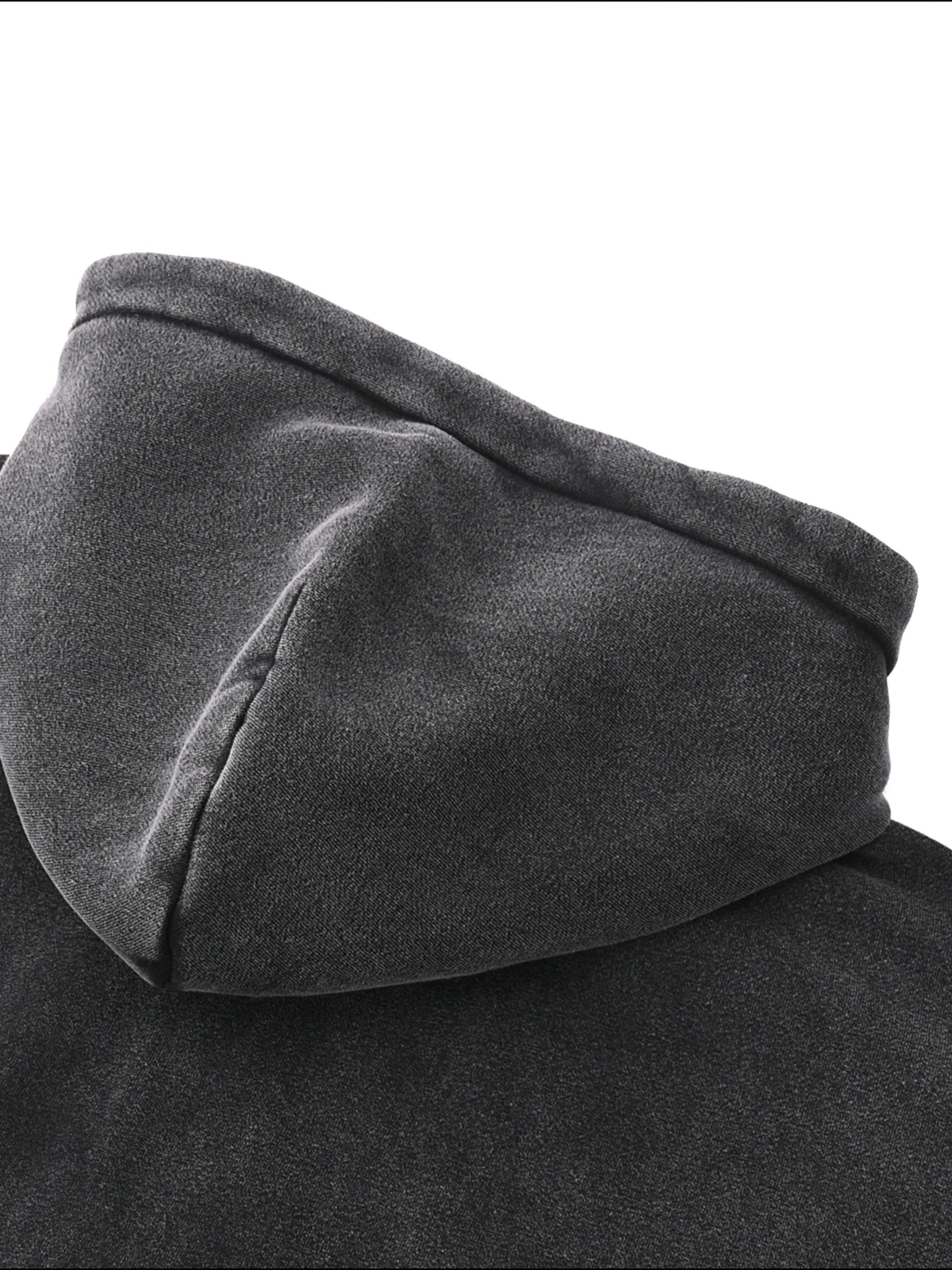 Zip -Through Boxy Fleece Hoodie